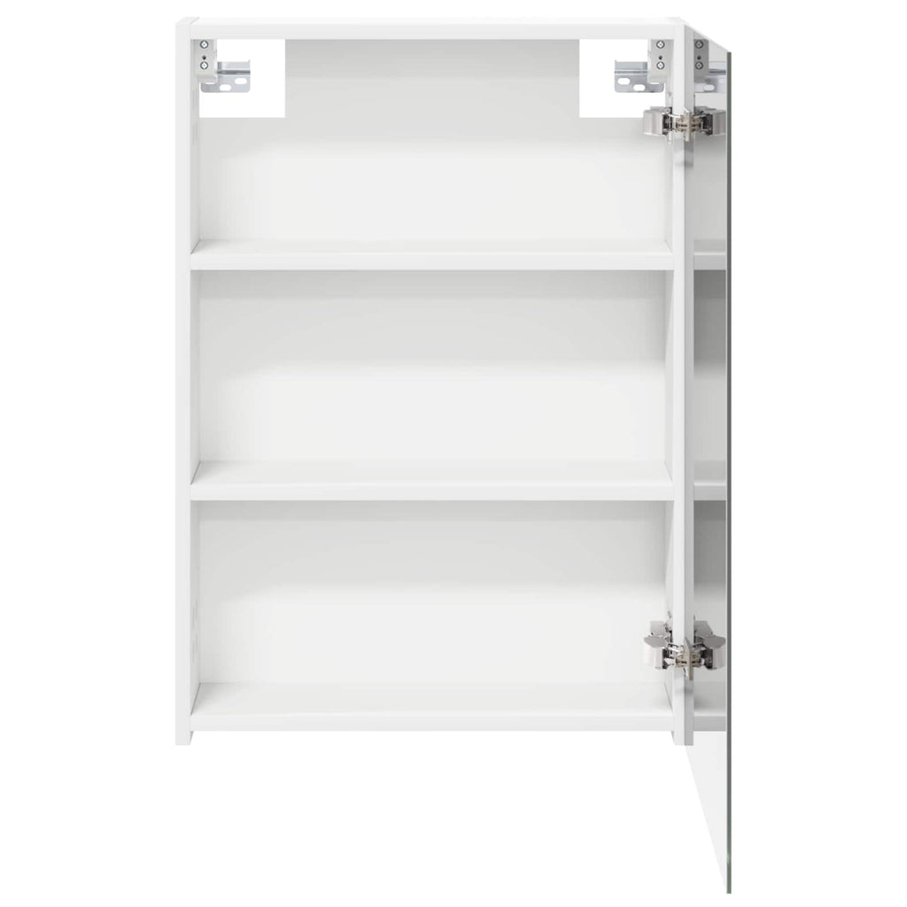 vidaXL Szafka z lustrem do łazienki z półką Biały 50 x 14,5 x 70 cm