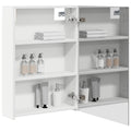 vidaXL Szafka z lustrem do łazienki z półką Biały 50 x 14,5 x 70 cm