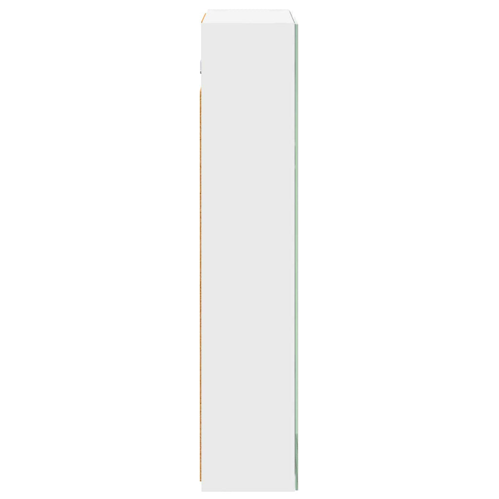vidaXL Szafka z lustrem do łazienki z półką Biały 50 x 14,5 x 70 cm