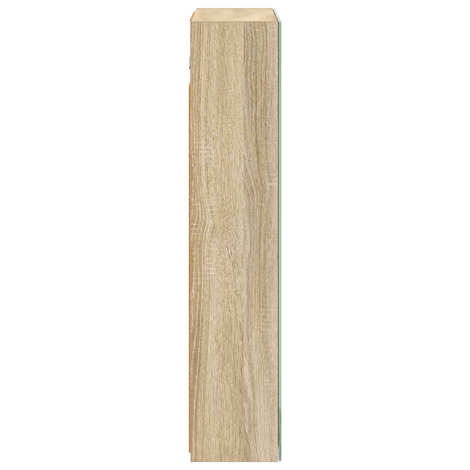 vidaXL Szafka z lustrem do łazienki Dąb Sonoma 50 x 14,5 x 70 cm