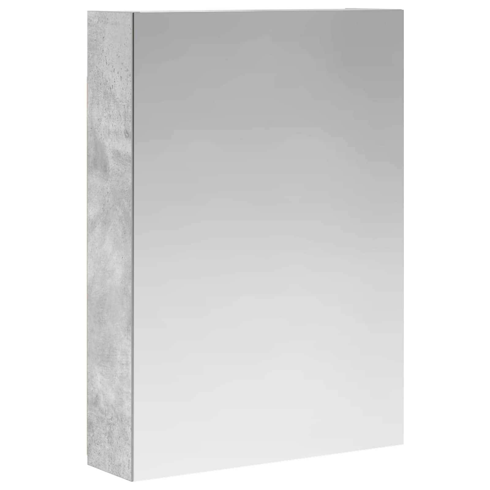vidaXL Szafka z lustrem do łazienki Betonowy szary 50 x 14,5 x 70 cm