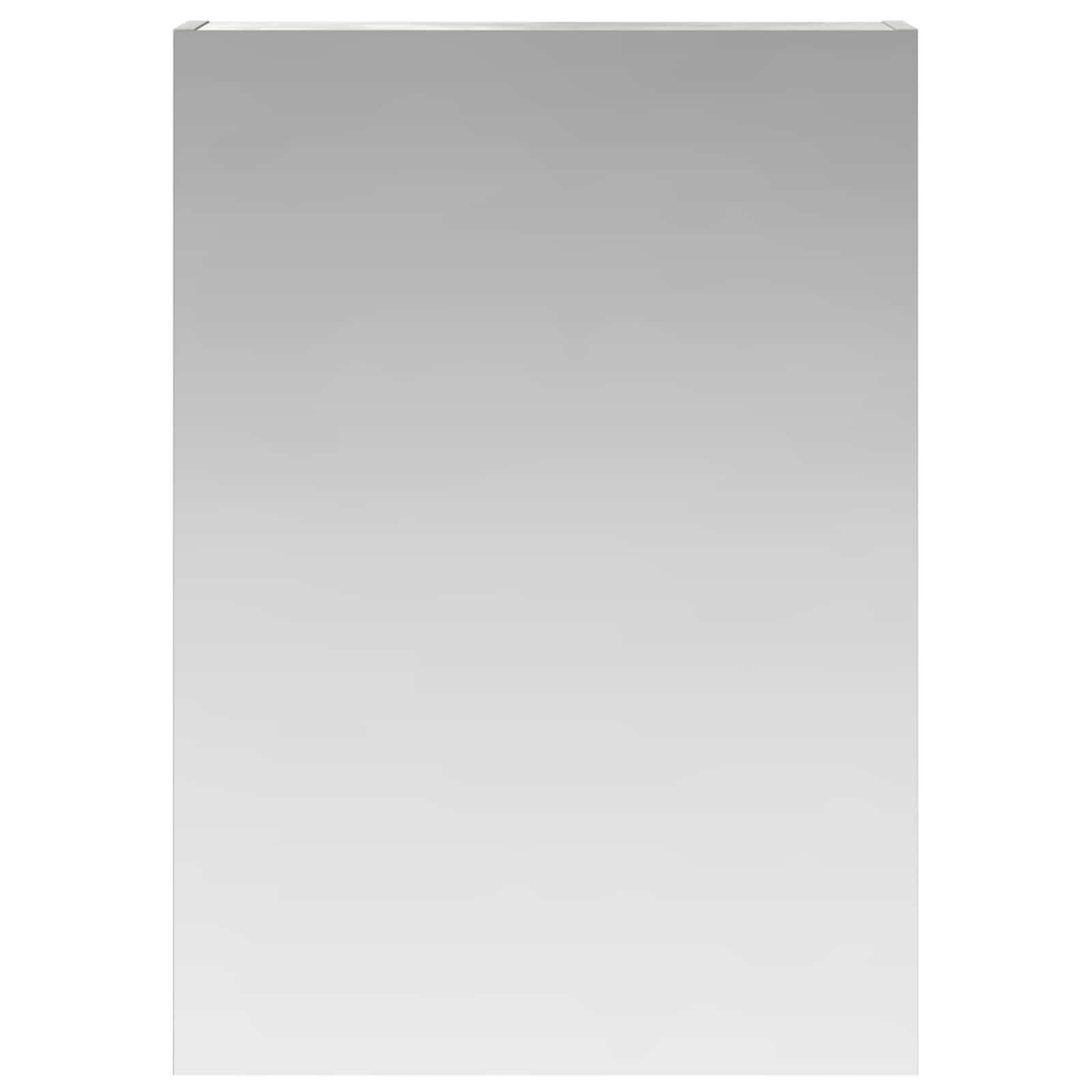 vidaXL Szafka z lustrem do łazienki Betonowy szary 50 x 14,5 x 70 cm
