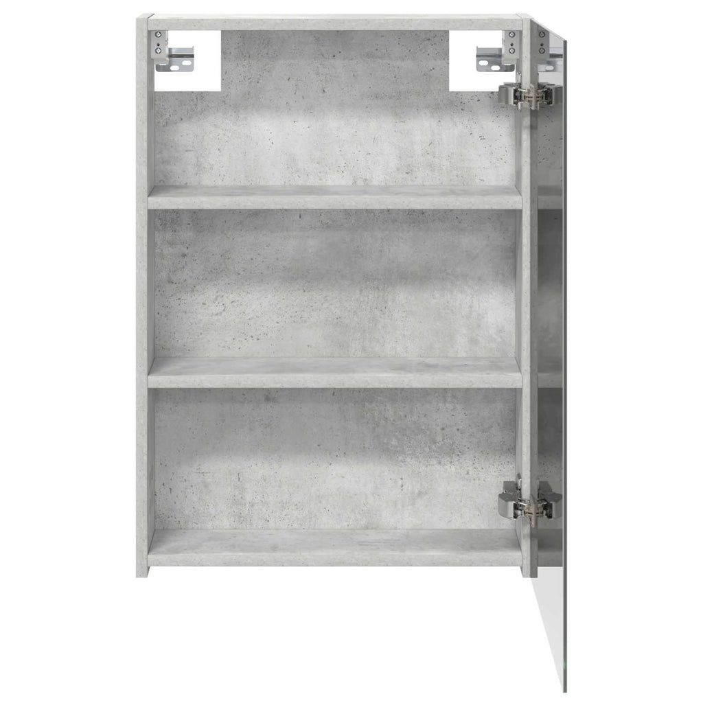 vidaXL Szafka z lustrem do łazienki Betonowy szary 50 x 14,5 x 70 cm