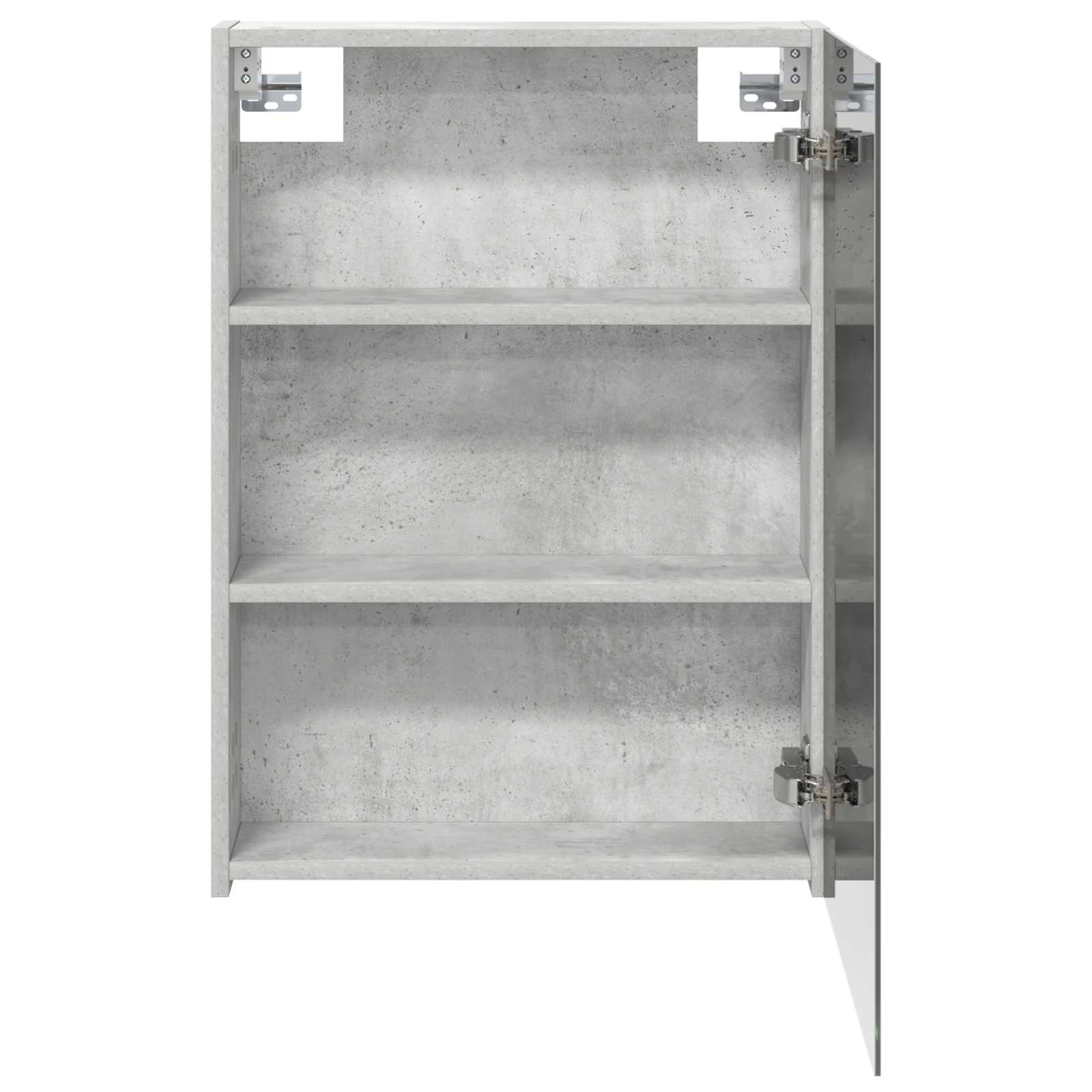 vidaXL Szafka z lustrem do łazienki Betonowy szary 50 x 14,5 x 70 cm