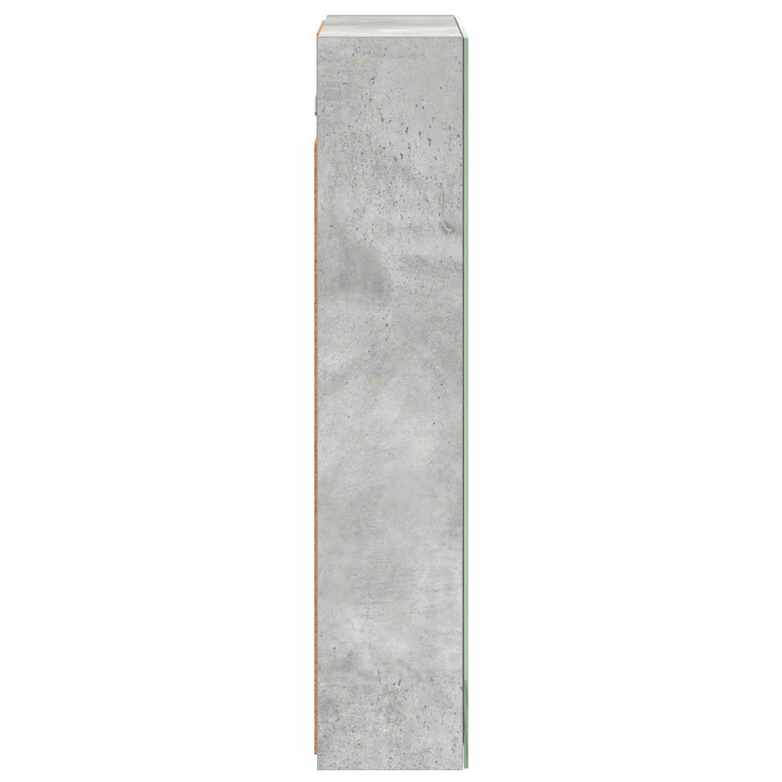 vidaXL Szafka z lustrem do łazienki Betonowy szary 50 x 14,5 x 70 cm