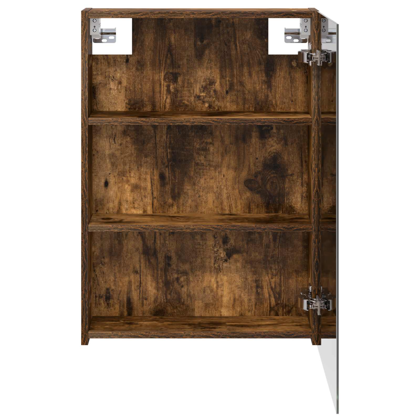 vidaXL Szafka z lustrem do łazienki Dąb wędzony 50 x 14,5 x 70 cm