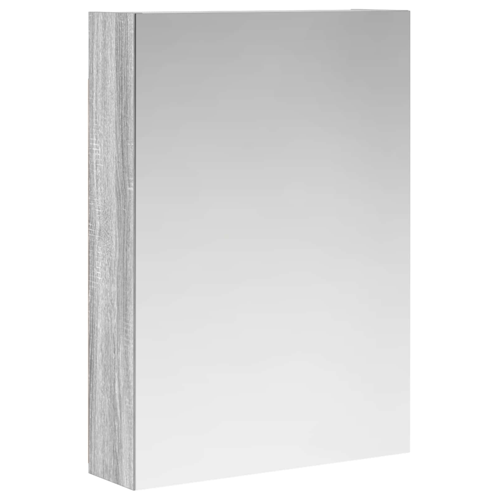 vidaXL Szafka z lustrem do łazienki Szary Sonoma 50 x 14,5 x 70 cm
