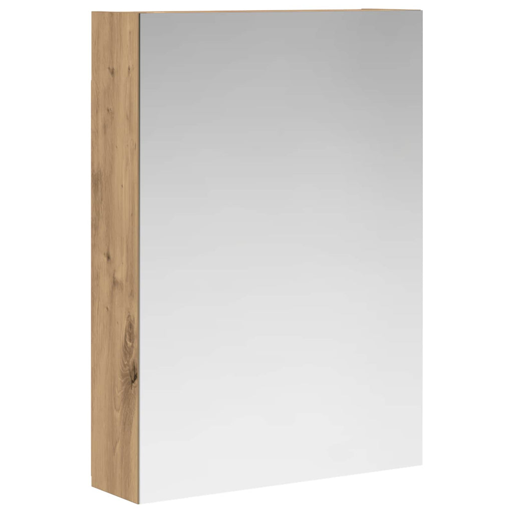 vidaXL Szafka z lustrem do łazienki Dąb artisan 50 x 14,5 x 70 cm