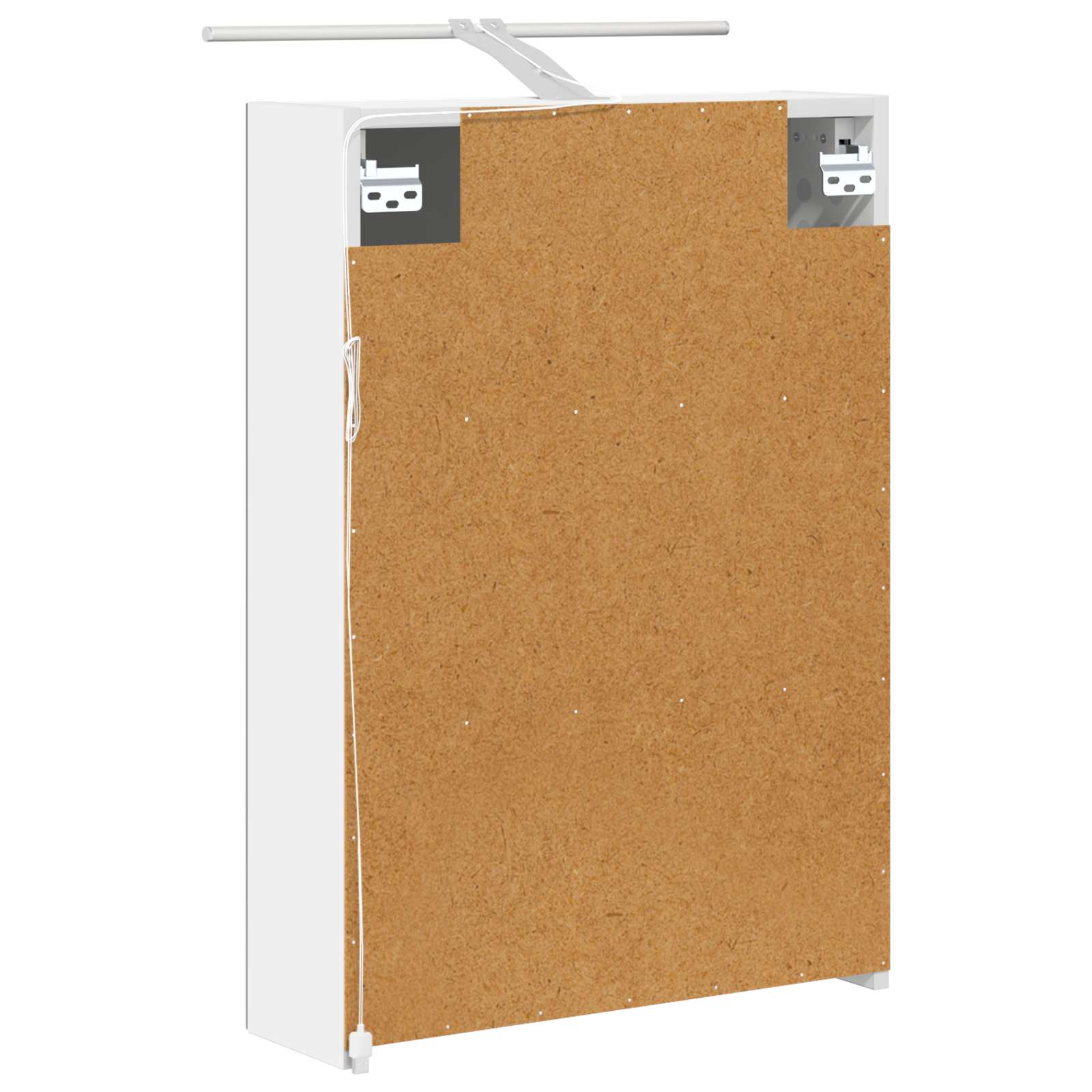 vidaXL Szafka z lustrem do łazienki z półką Biały 50 x 14,5 x 70 cm