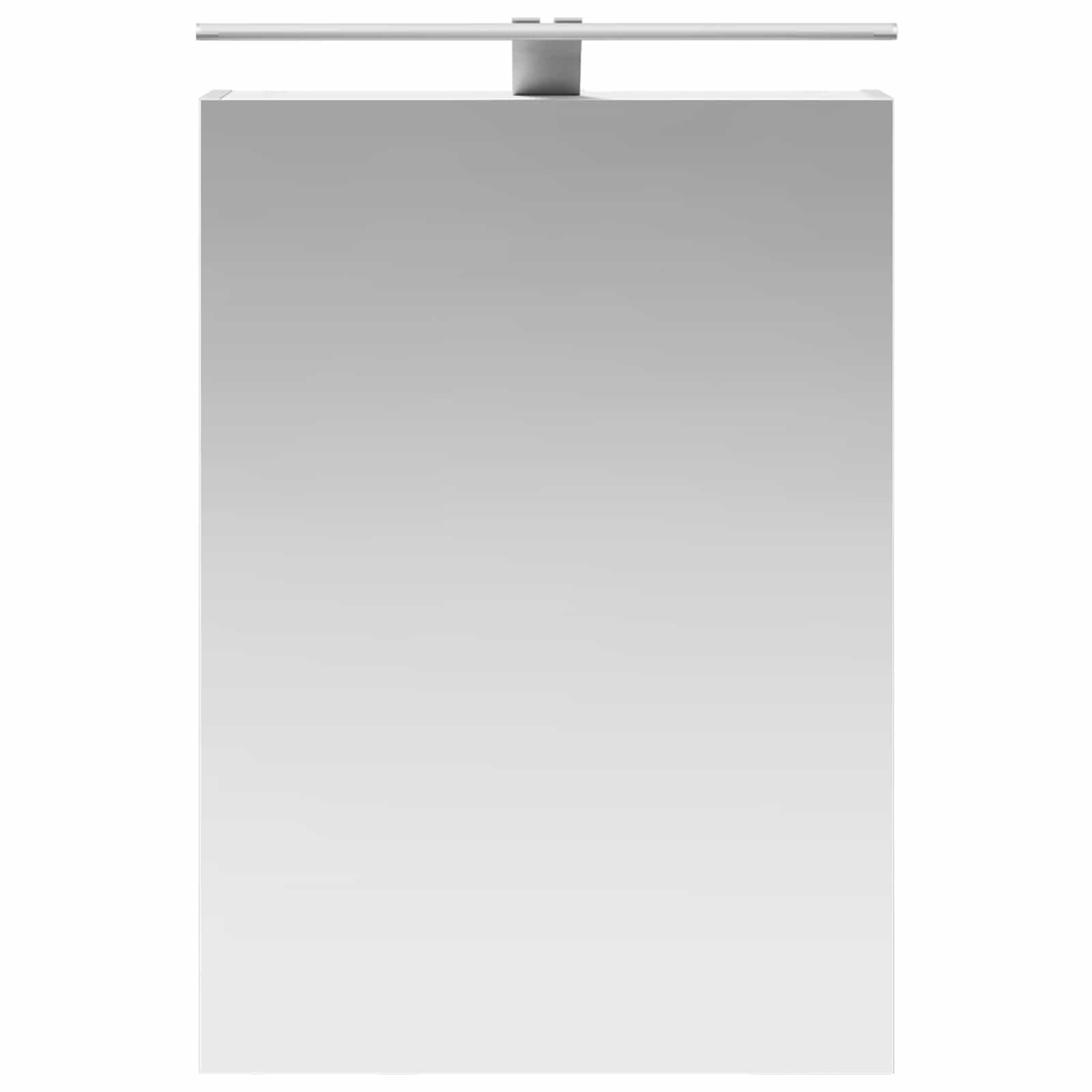 vidaXL Szafka z lustrem do łazienki z półką Biały 50 x 14,5 x 70 cm