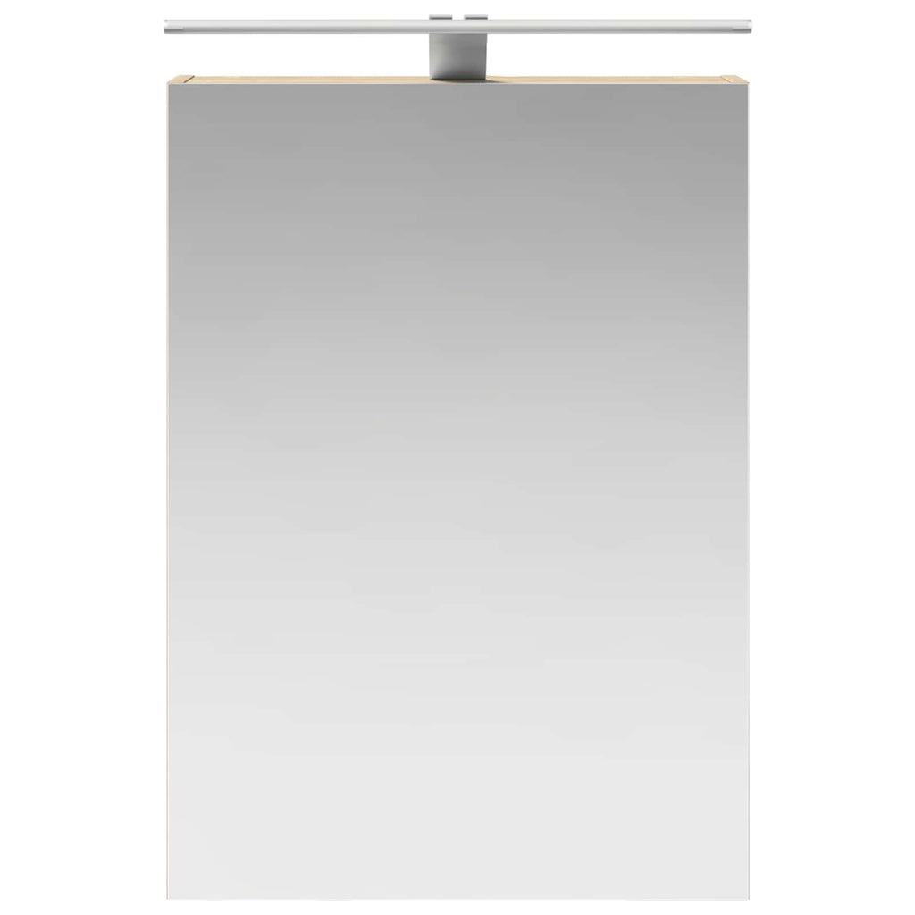 vidaXL Szafka z lustrem do łazienki Dąb Sonoma 50 x 14,5 x 70 cm