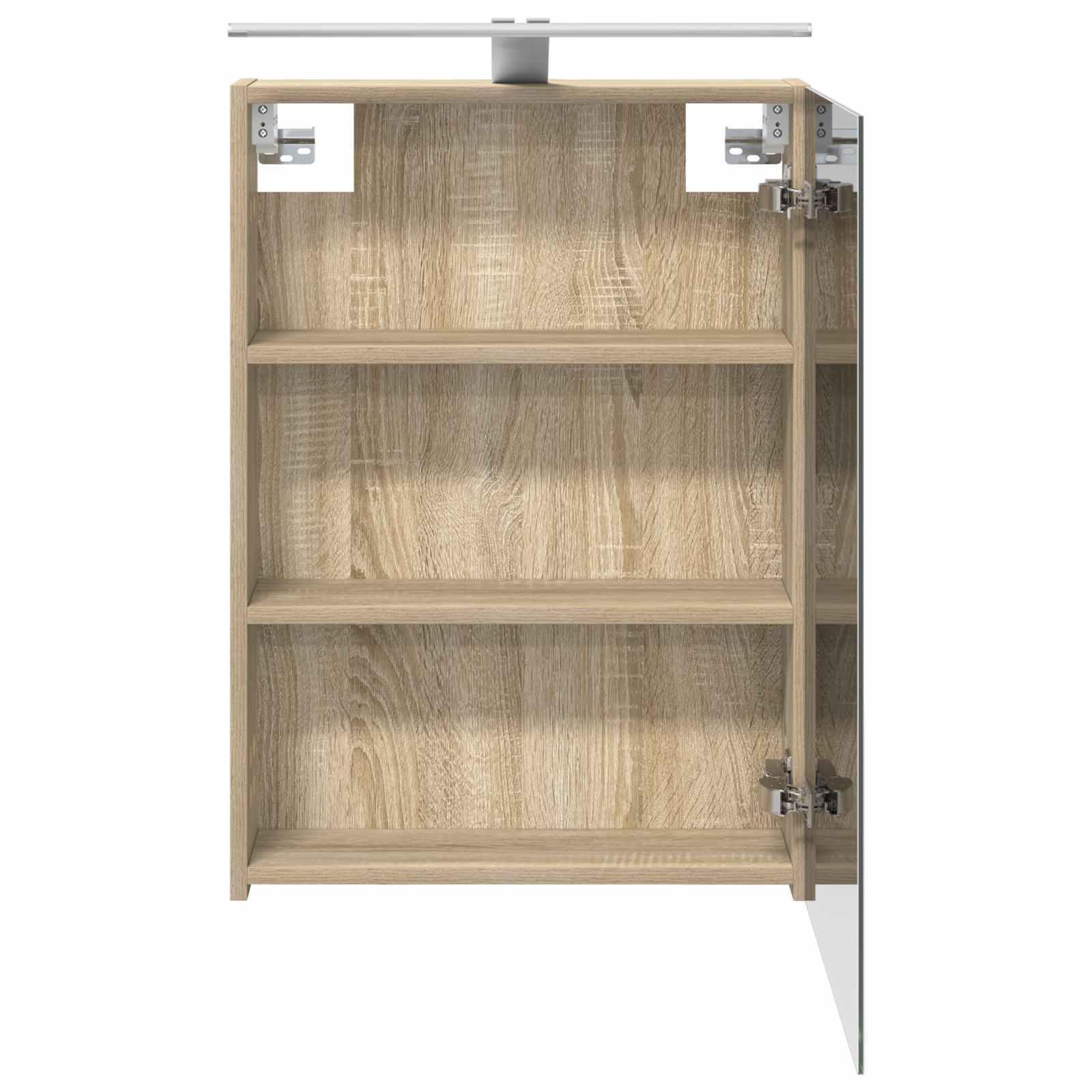 vidaXL Szafka z lustrem do łazienki Dąb Sonoma 50 x 14,5 x 70 cm