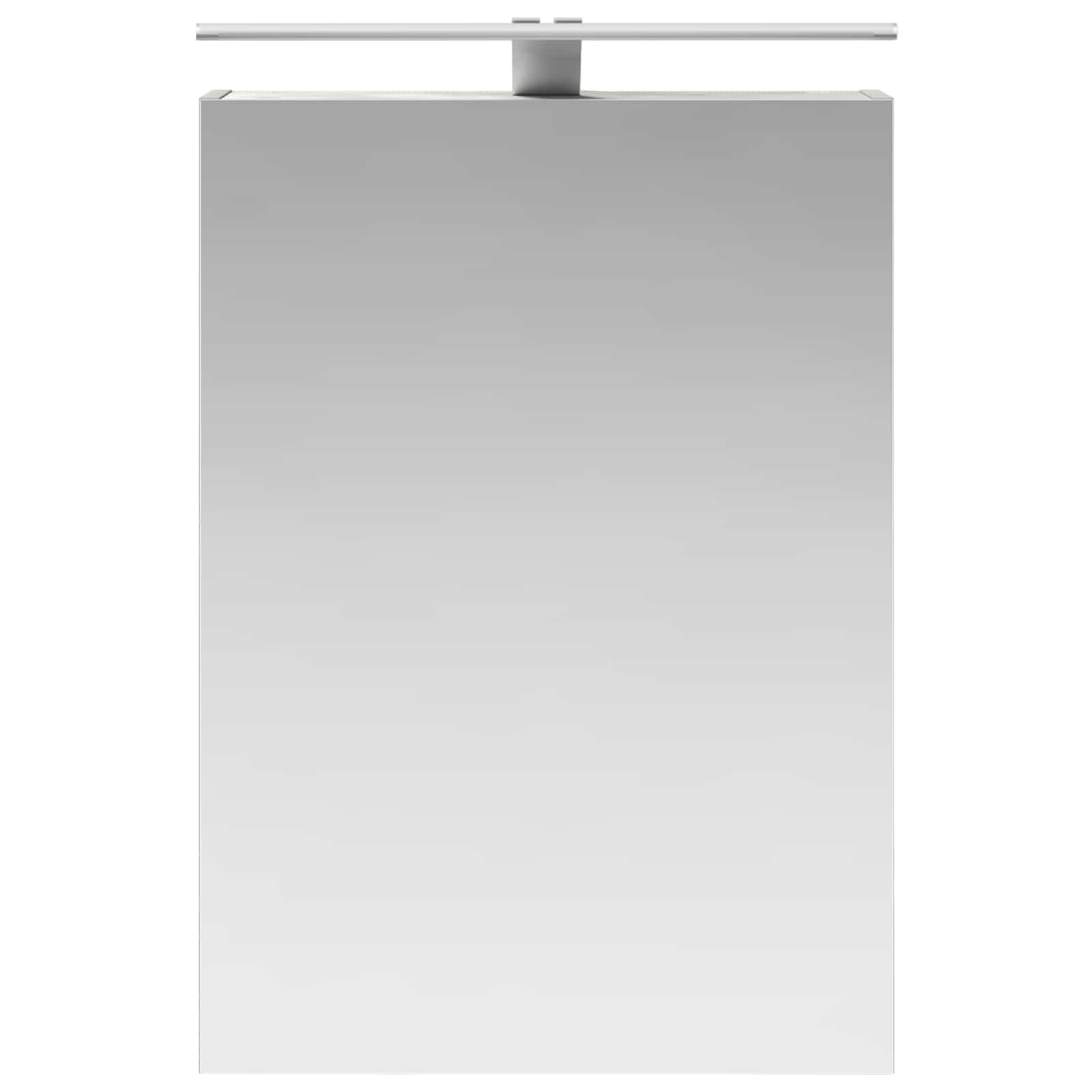 vidaXL Szafka z lustrem do łazienki Betonowy szary 50 x 14,5 x 70 cm