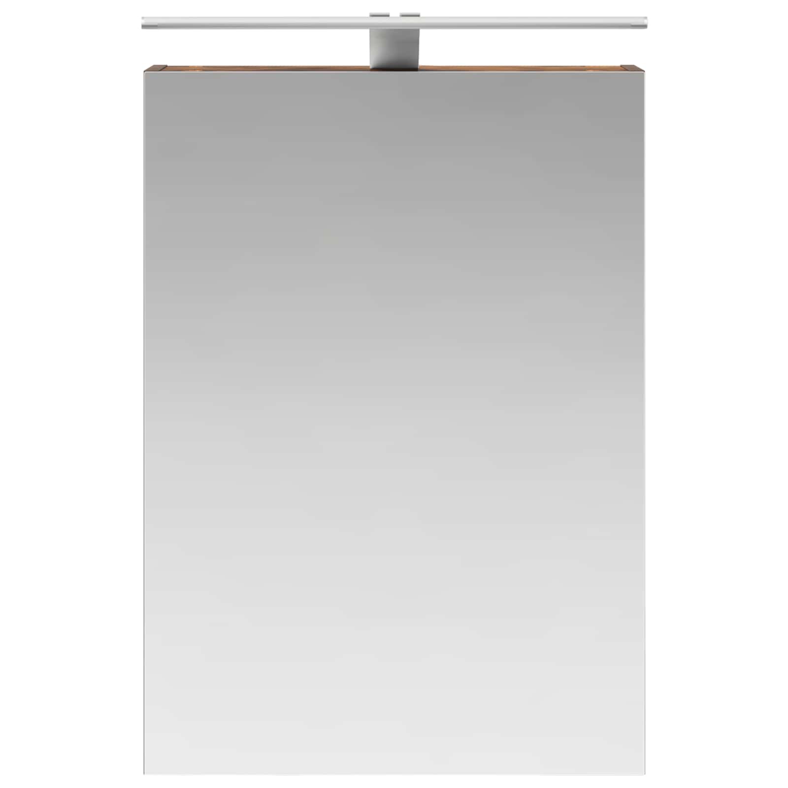 vidaXL Szafka z lustrem do łazienki Dąb wędzony 50 x 14,5 x 70 cm