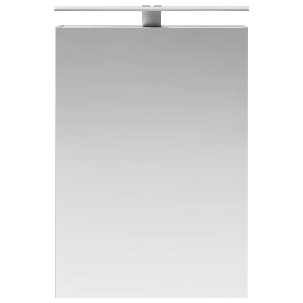 vidaXL Szafka z lustrem do łazienki Szary Sonoma 50 x 14,5 x 70 cm