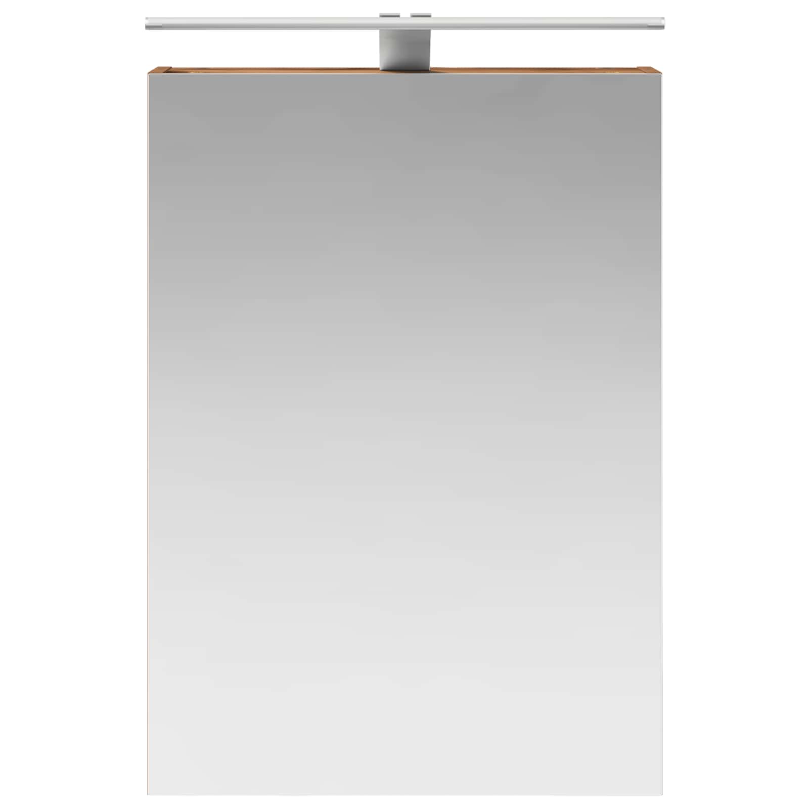 vidaXL Szafka z lustrem do łazienki Stare drewno 50 x 14,5 x 70 cm