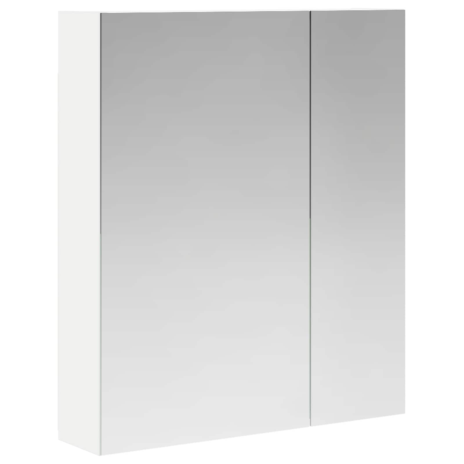 vidaXL Szafka z lustrem do łazienki z półką Biały 60 x 14,5 x 70 cm