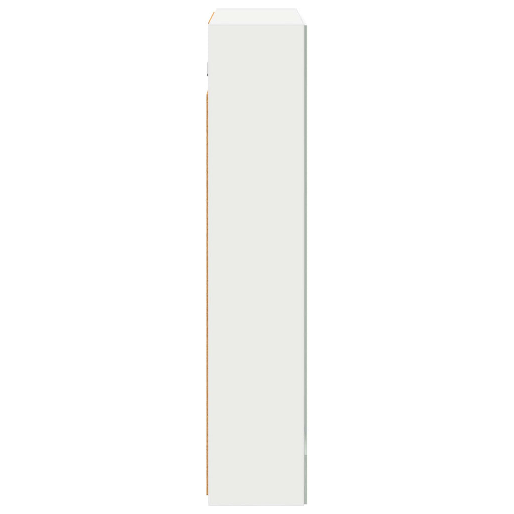 vidaXL Szafka z lustrem do łazienki z półką Biały 60 x 14,5 x 70 cm