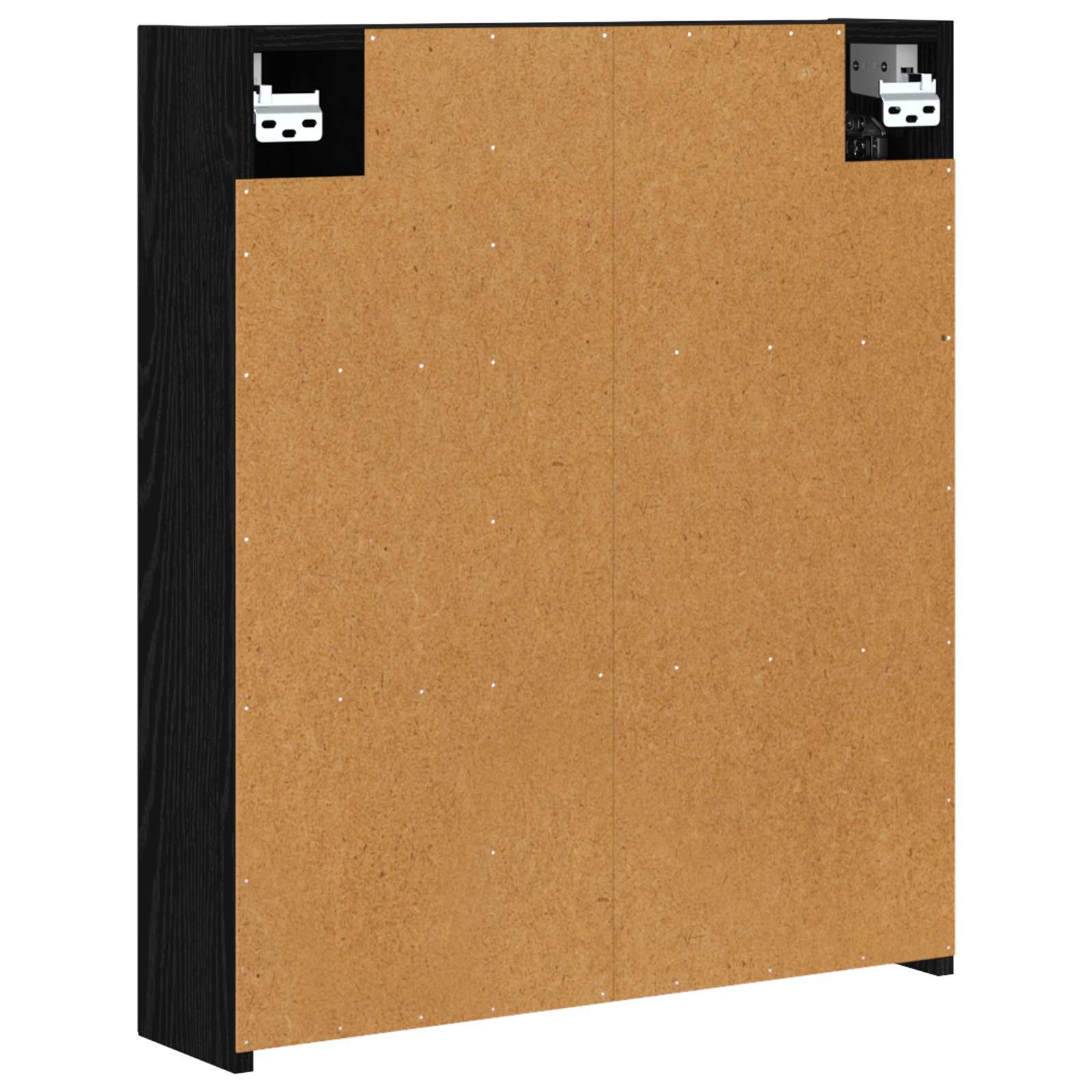 vidaXL Szafka z lustrem do łazienki Czarny Dąb 60 x 14,5 x 70 cm