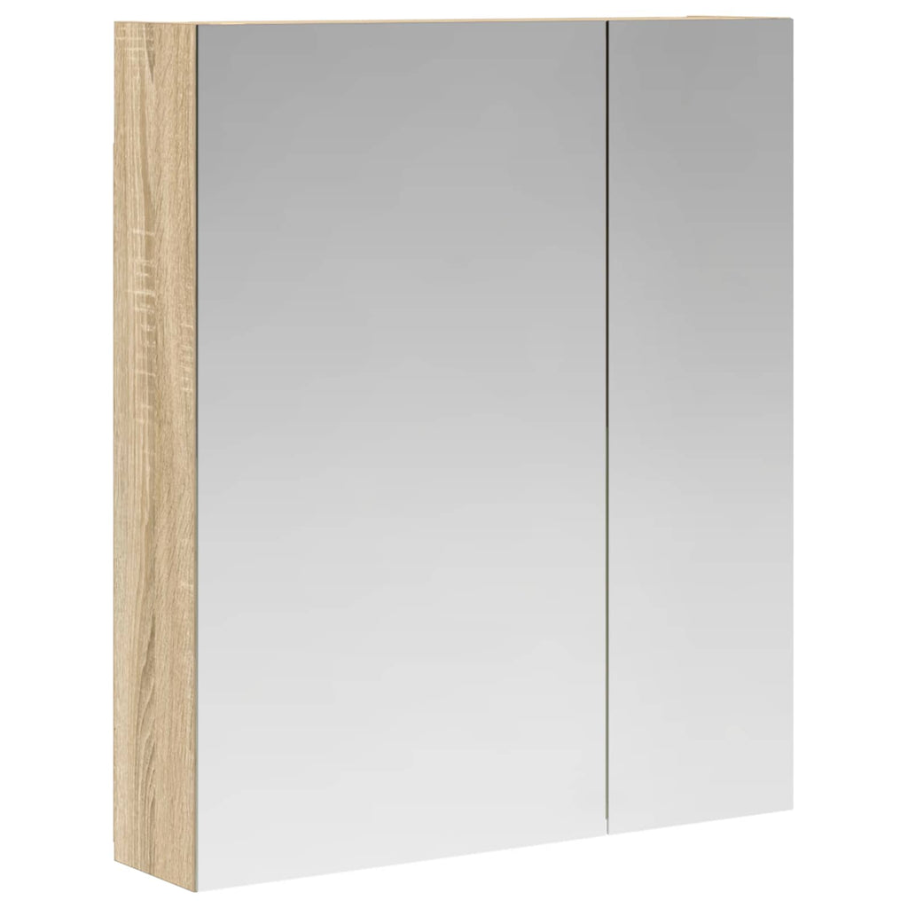 vidaXL Szafka z lustrem do łazienki Dąb Sonoma 60 x 14,5 x 70 cm