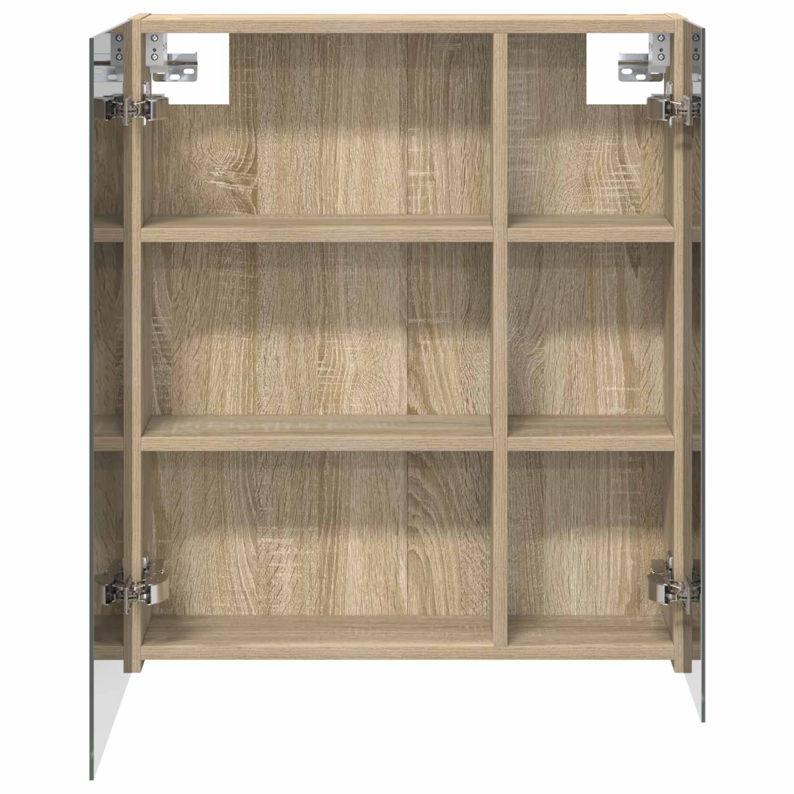 vidaXL Szafka z lustrem do łazienki Dąb Sonoma 60 x 14,5 x 70 cm