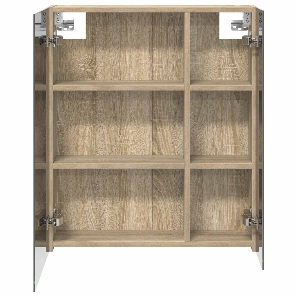 vidaXL Szafka z lustrem do łazienki Dąb Sonoma 60 x 14,5 x 70 cm