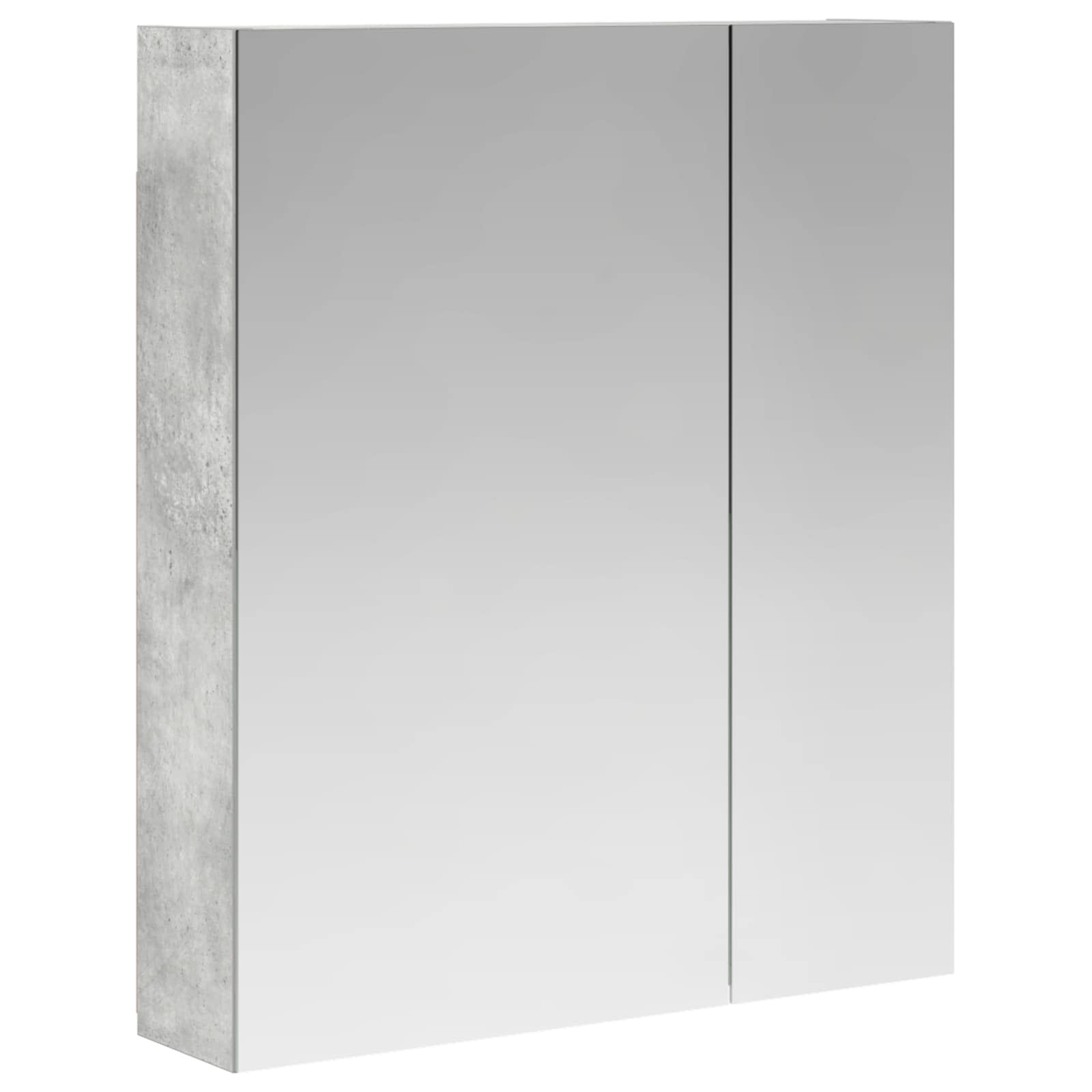 vidaXL Szafka z lustrem do łazienki Betonowy szary 60 x 14,5 x 70 cm
