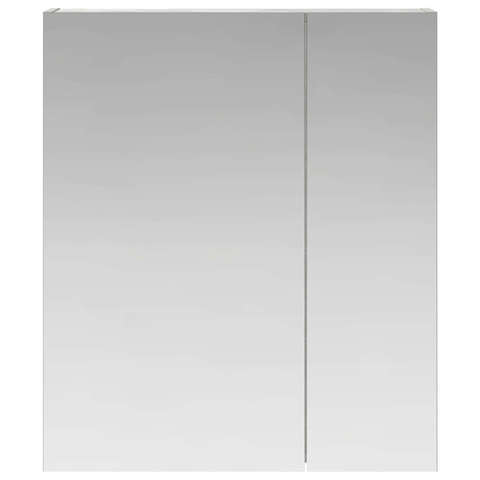 vidaXL Szafka z lustrem do łazienki Betonowy szary 60 x 14,5 x 70 cm