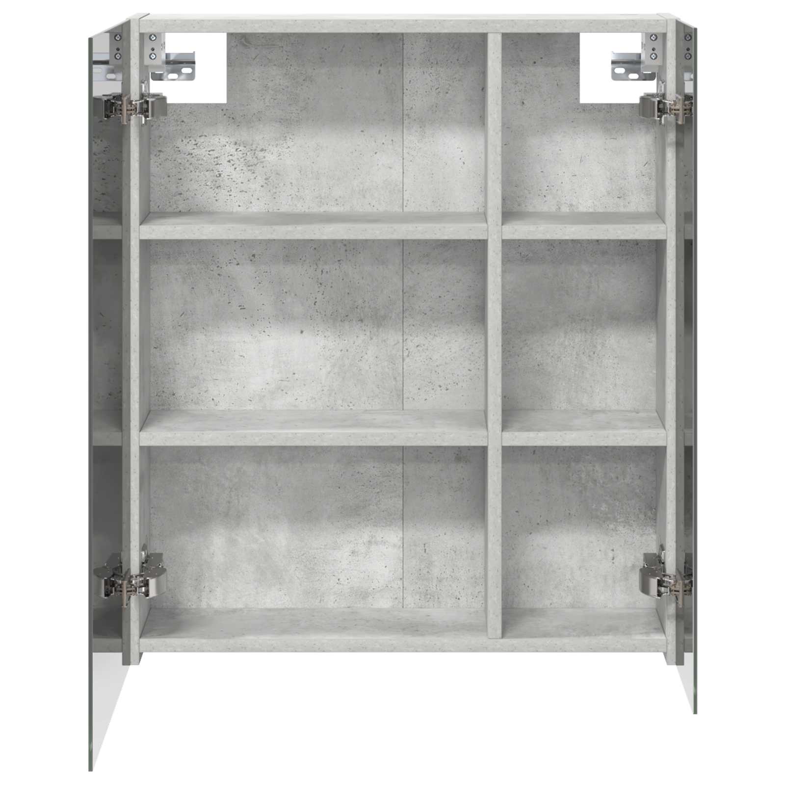 vidaXL Szafka z lustrem do łazienki Betonowy szary 60 x 14,5 x 70 cm
