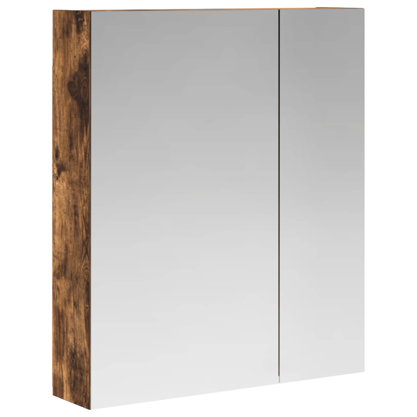 vidaXL Szafka z lustrem do łazienki Dąb wędzony 60 x 14,5 x 70 cm