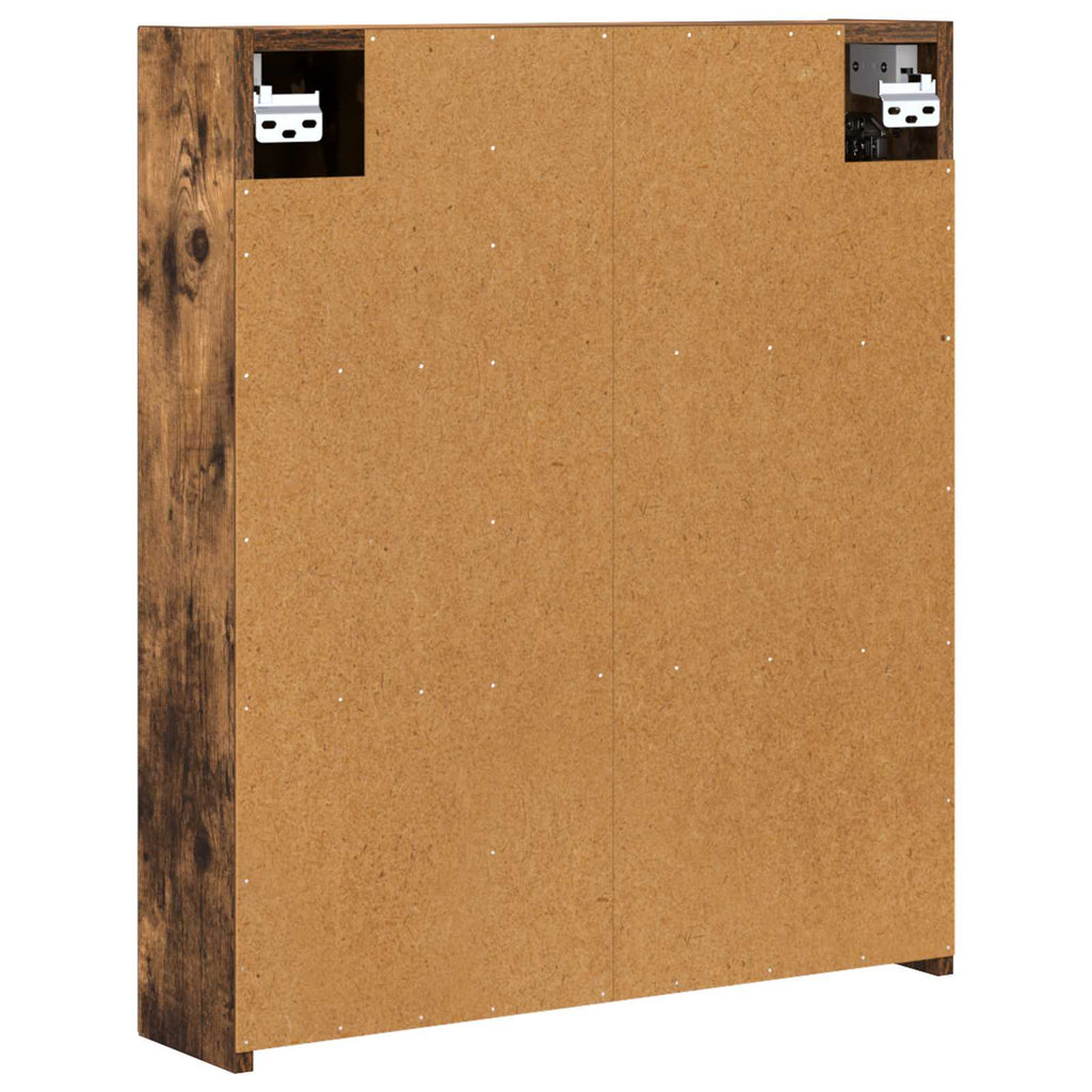 vidaXL Szafka z lustrem do łazienki Dąb wędzony 60 x 14,5 x 70 cm