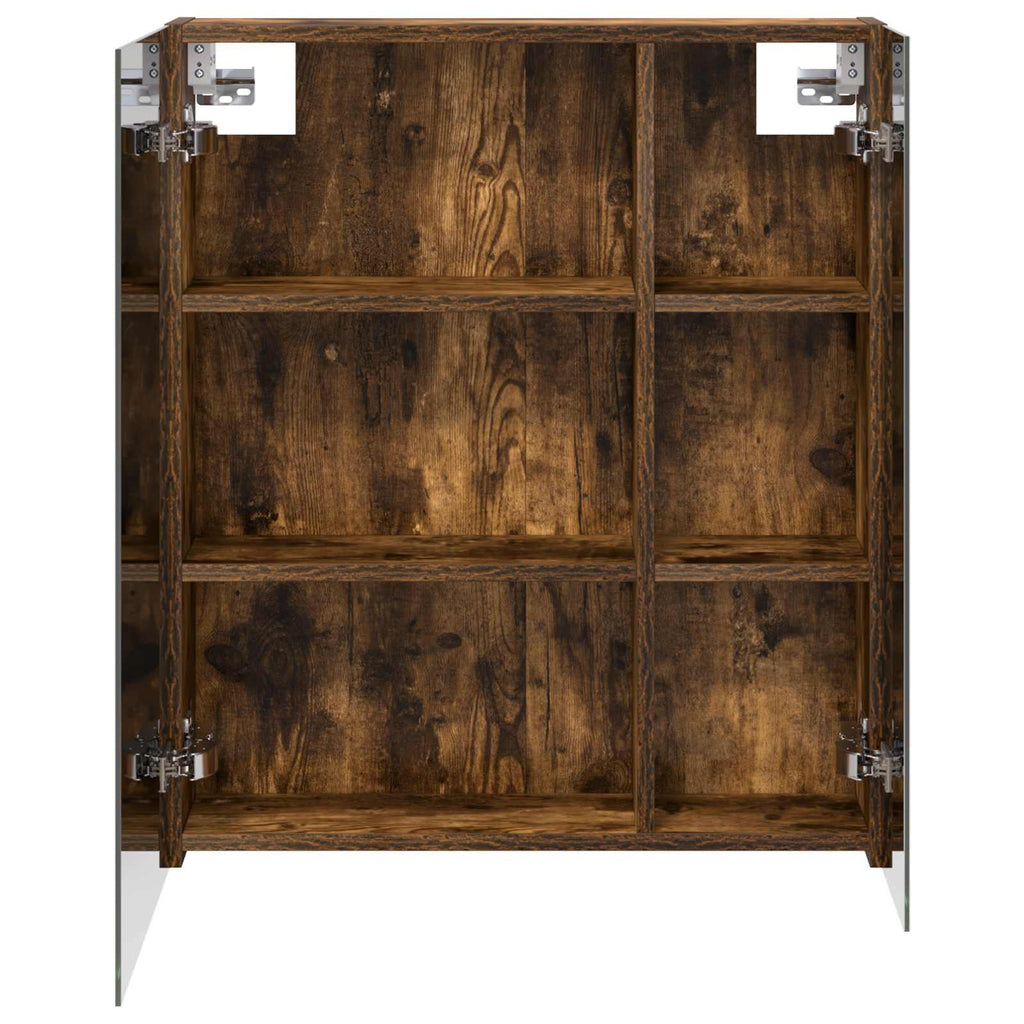vidaXL Szafka z lustrem do łazienki Dąb wędzony 60 x 14,5 x 70 cm