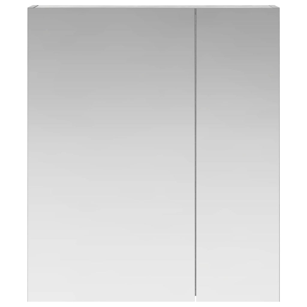 vidaXL Szafka z lustrem do łazienki Szary Sonoma 60 x 14,5 x 70 cm