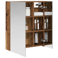 vidaXL Szafka z lustrem do łazienki Stare drewno 60 x 14,5 x 70 cm