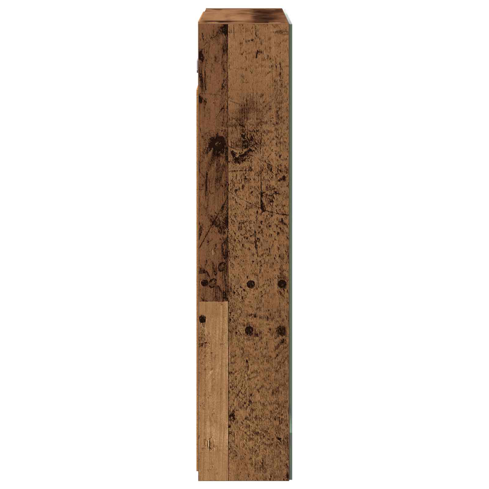 vidaXL Szafka z lustrem do łazienki Stare drewno 60 x 14,5 x 70 cm