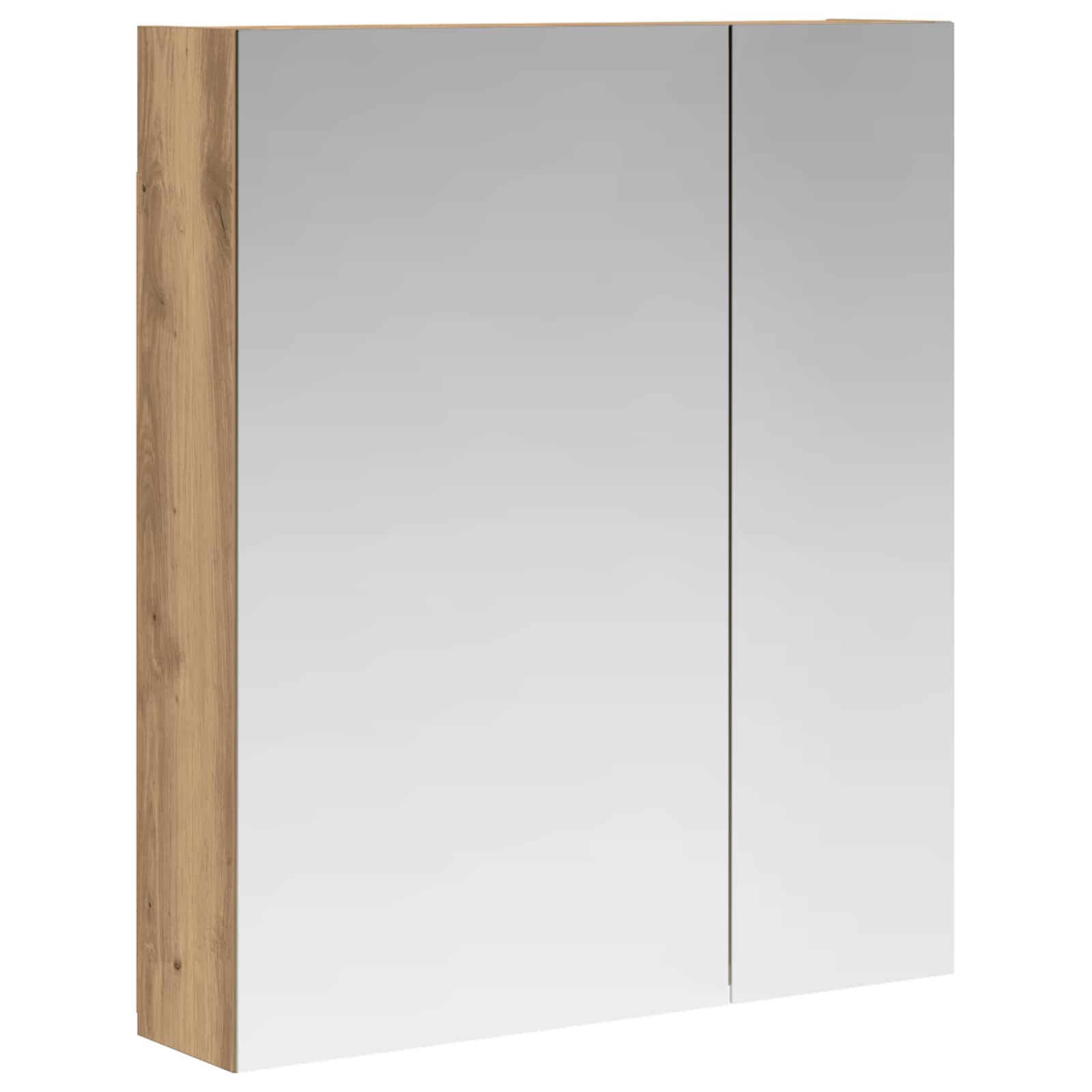 vidaXL Szafka z lustrem do łazienki Dąb artisan 60 x 14,5 x 70 cm