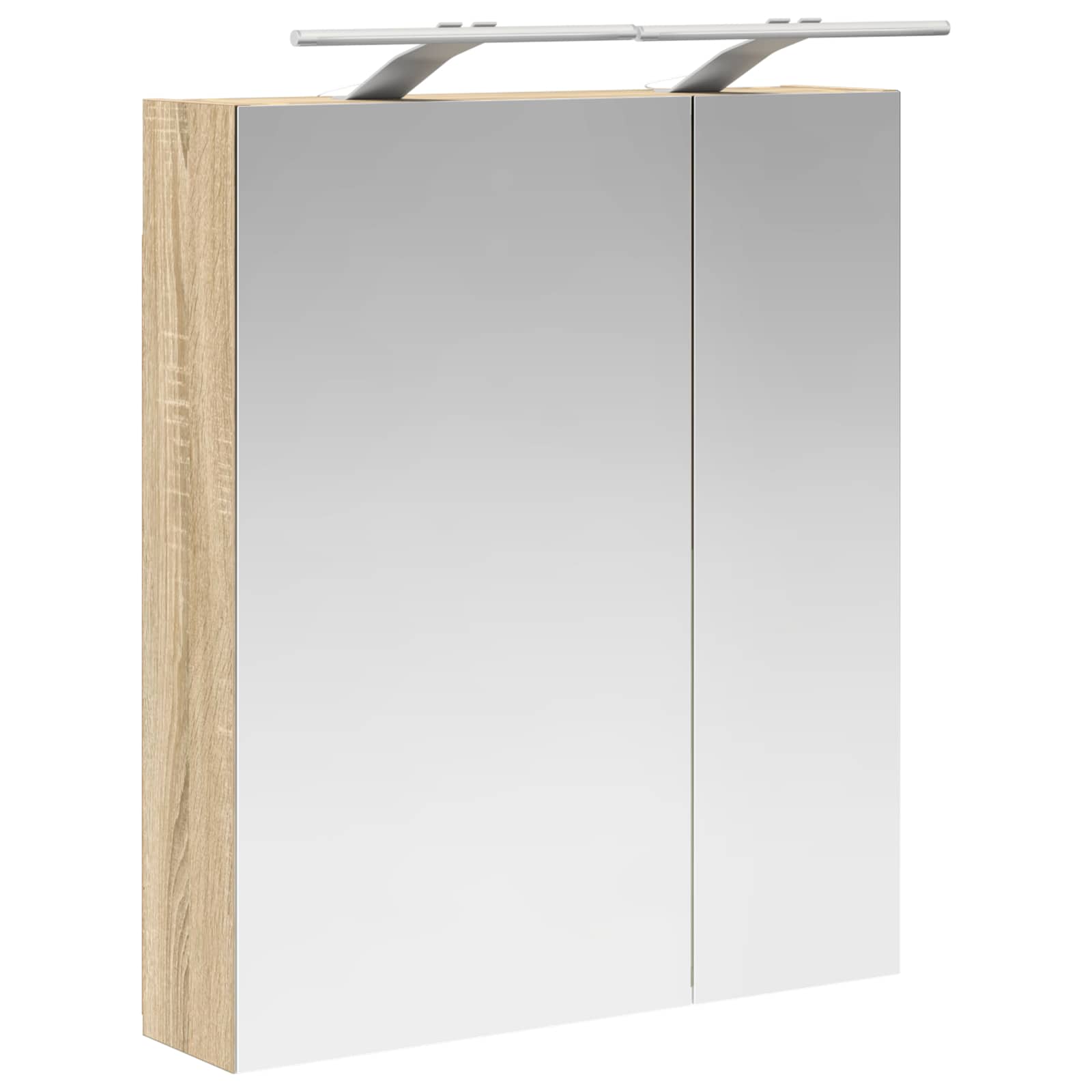 vidaXL Szafka z lustrem do łazienki Dąb Sonoma 60 x 14,5 x 70 cm