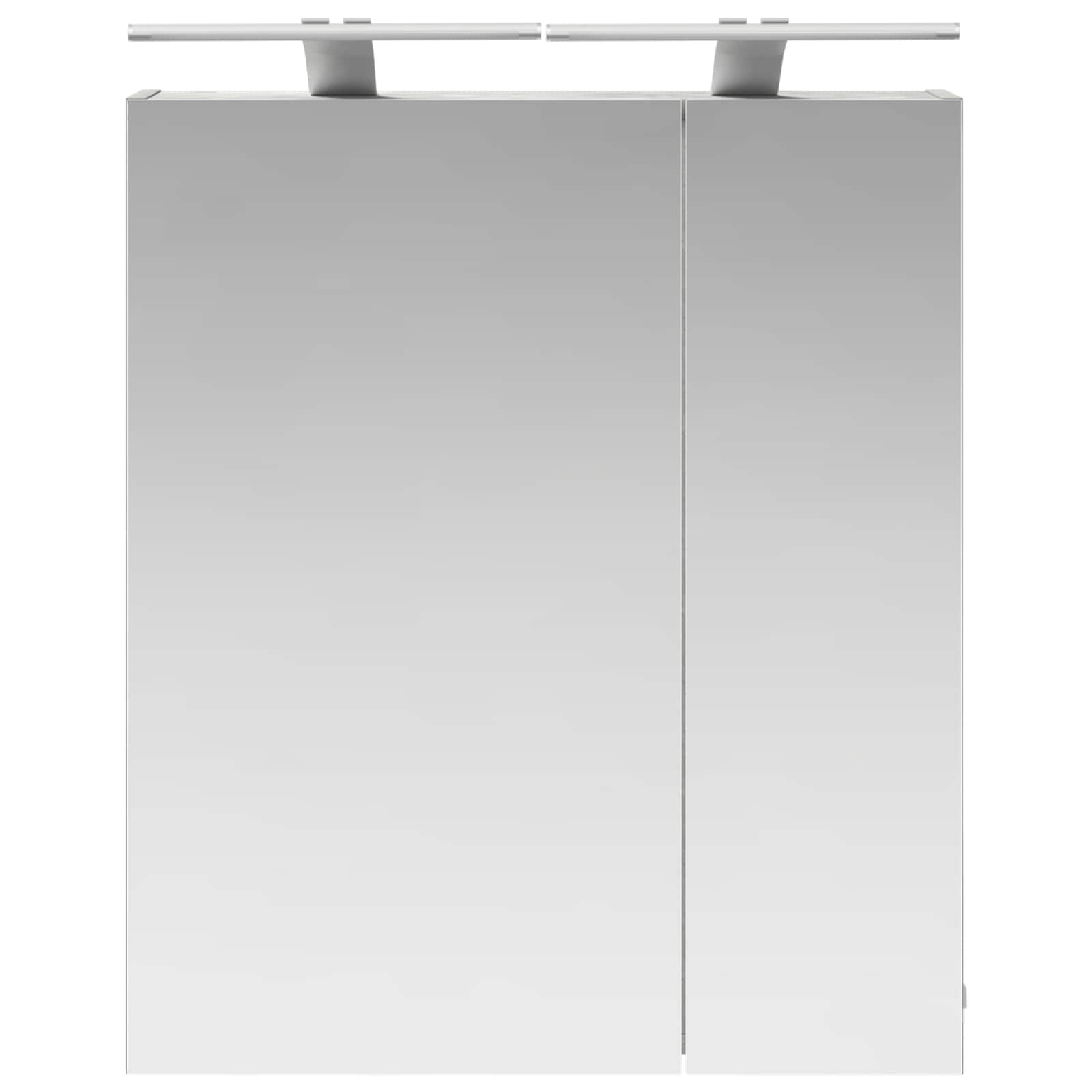 vidaXL Szafka z lustrem do łazienki Betonowy szary 60 x 14,5 x 70 cm