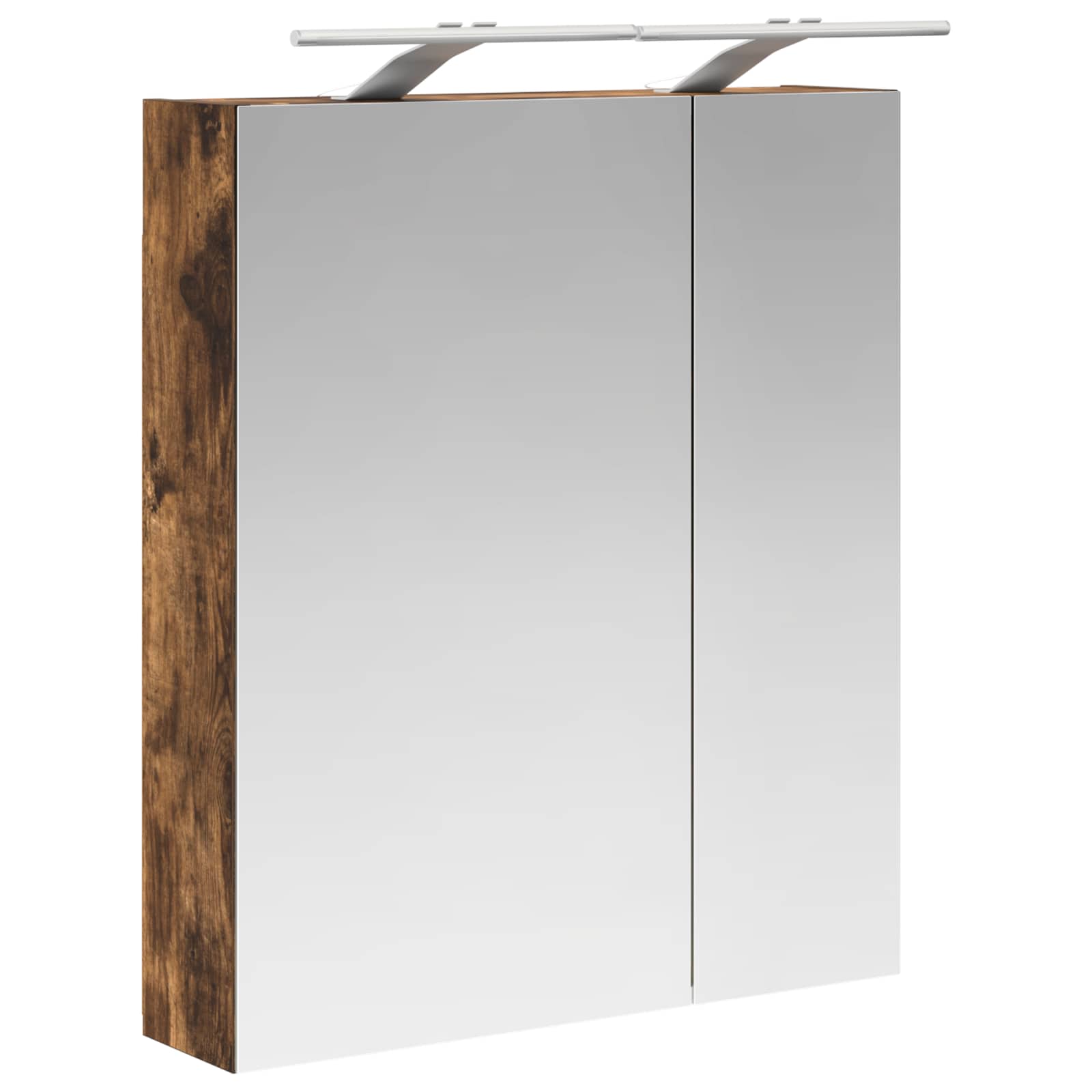 vidaXL Szafka z lustrem do łazienki Dąb wędzony 60 x 14,5 x 70 cm
