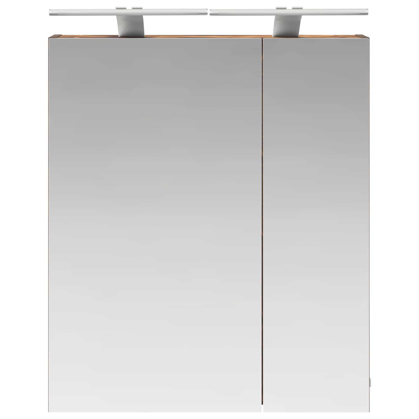 vidaXL Szafka z lustrem do łazienki Dąb wędzony 60 x 14,5 x 70 cm