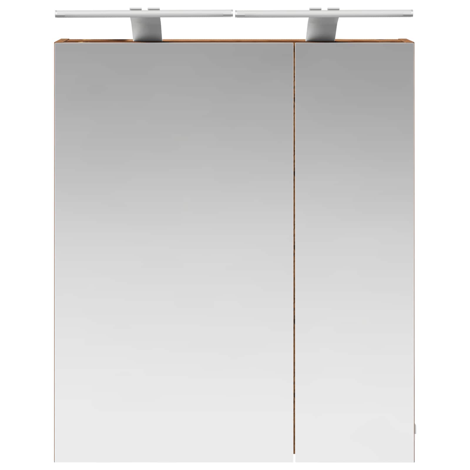 vidaXL Szafka z lustrem do łazienki Stare drewno 60 x 14,5 x 70 cm