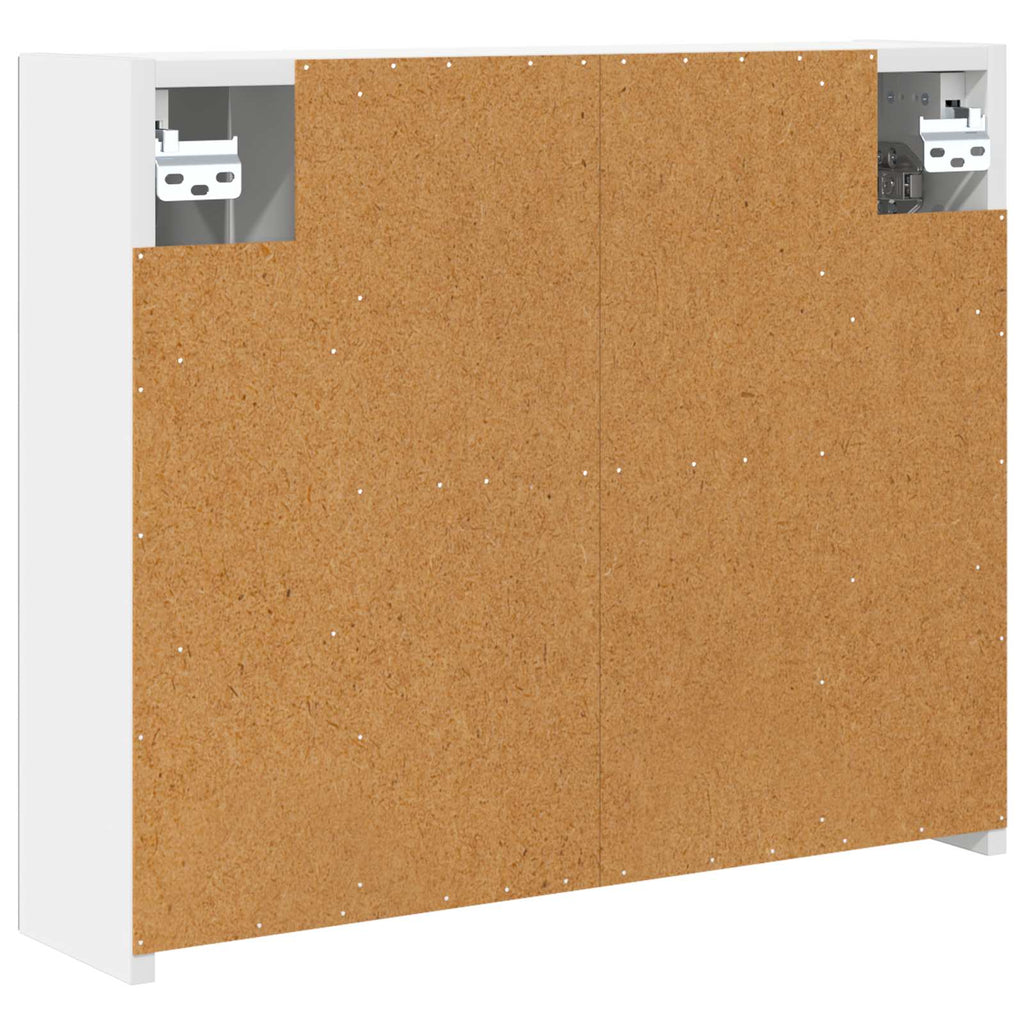 vidaXL Szafka z lustrem do łazienki Biały 60 x 14,5 x 50 cm