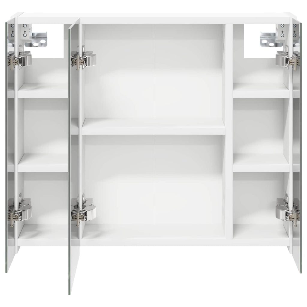 vidaXL Szafka z lustrem do łazienki Biały 60 x 14,5 x 50 cm