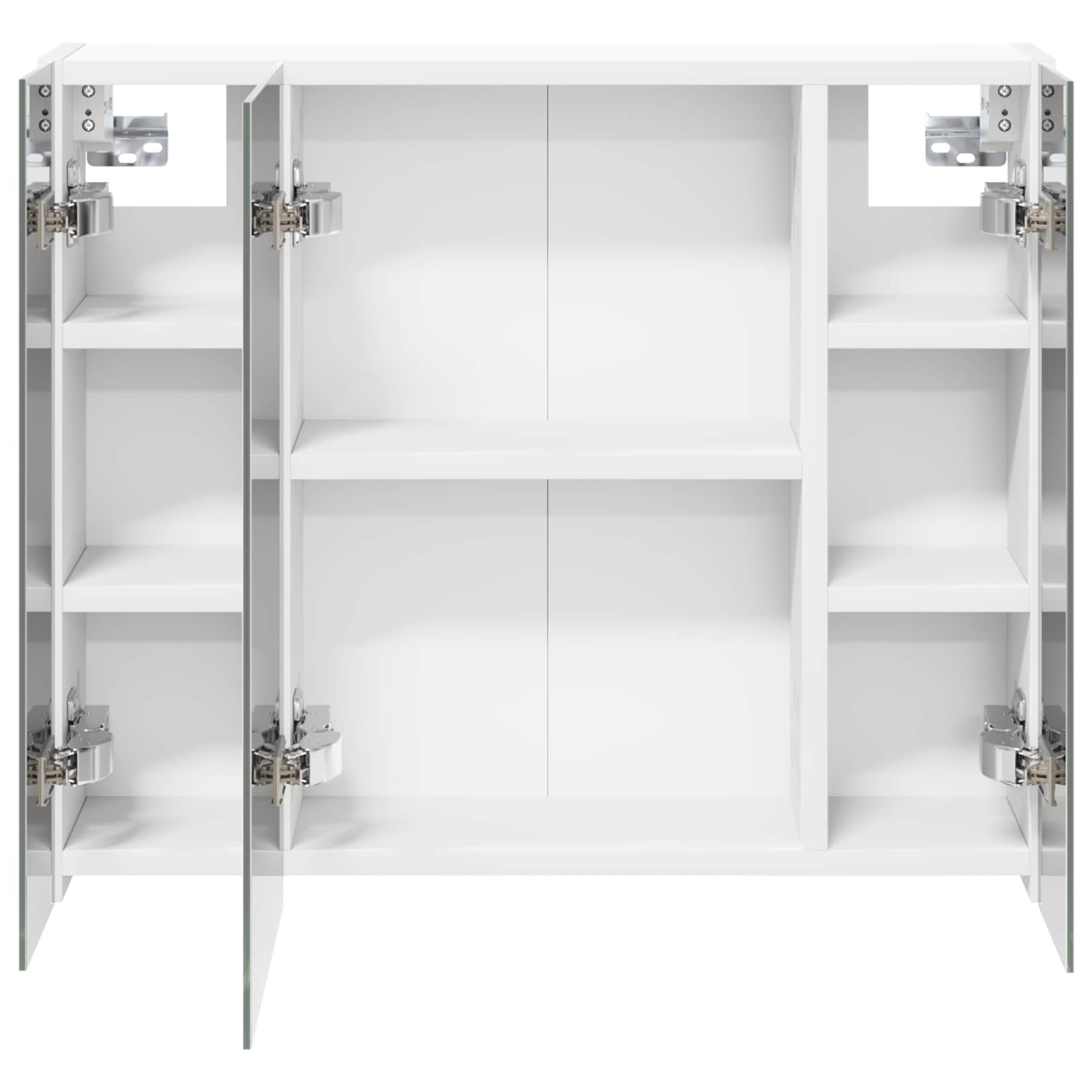 vidaXL Szafka z lustrem do łazienki Biały 60 x 14,5 x 50 cm