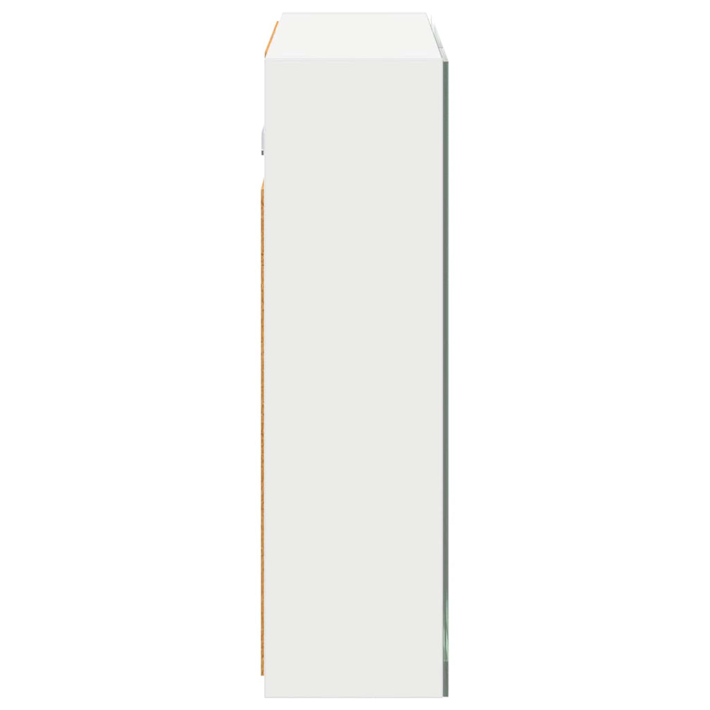 vidaXL Szafka z lustrem do łazienki Biały 60 x 14,5 x 50 cm