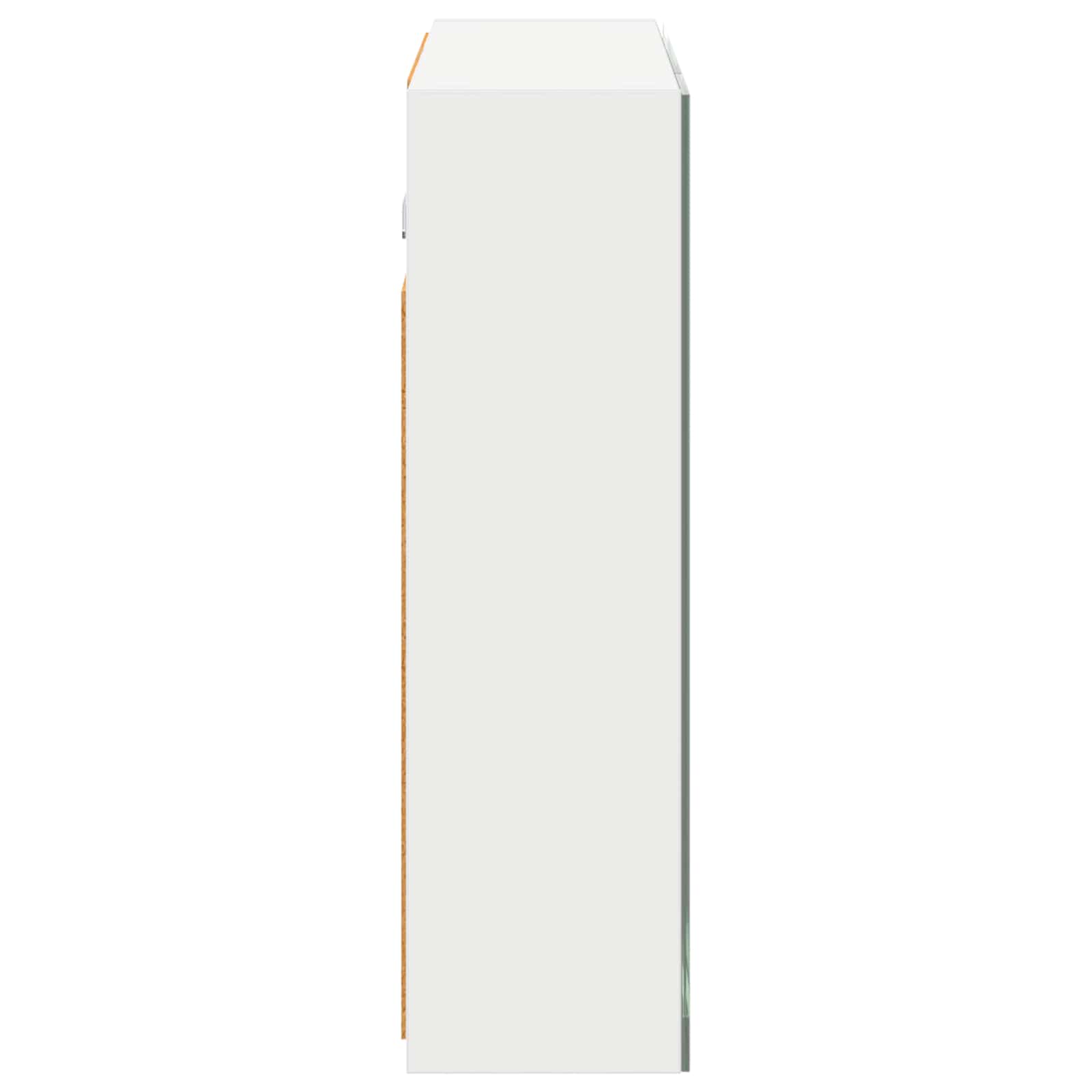 vidaXL Szafka z lustrem do łazienki Biały 60 x 14,5 x 50 cm