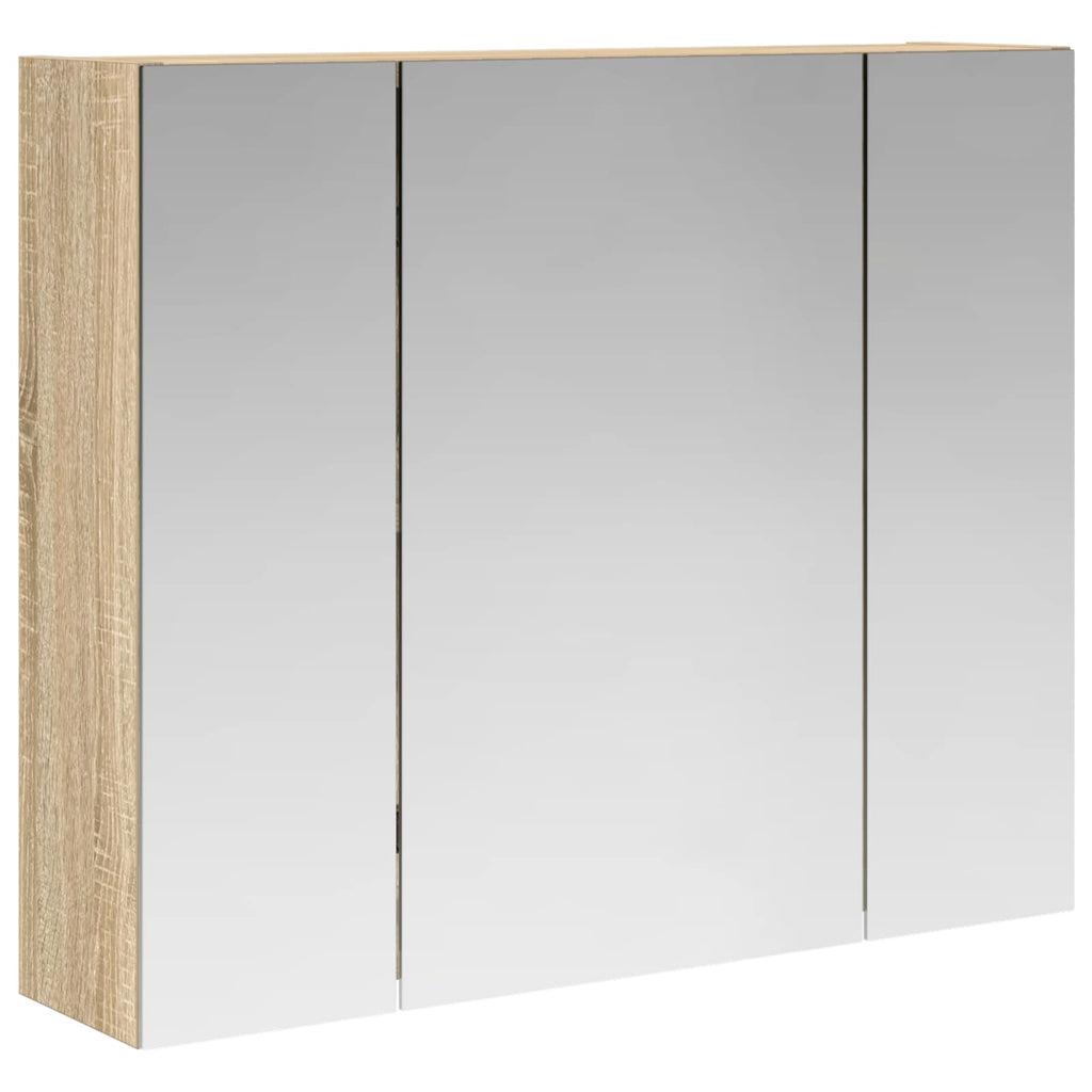 vidaXL Szafka z lustrem do łazienki Dąb Sonoma 60 x 14,5 x 50 cm