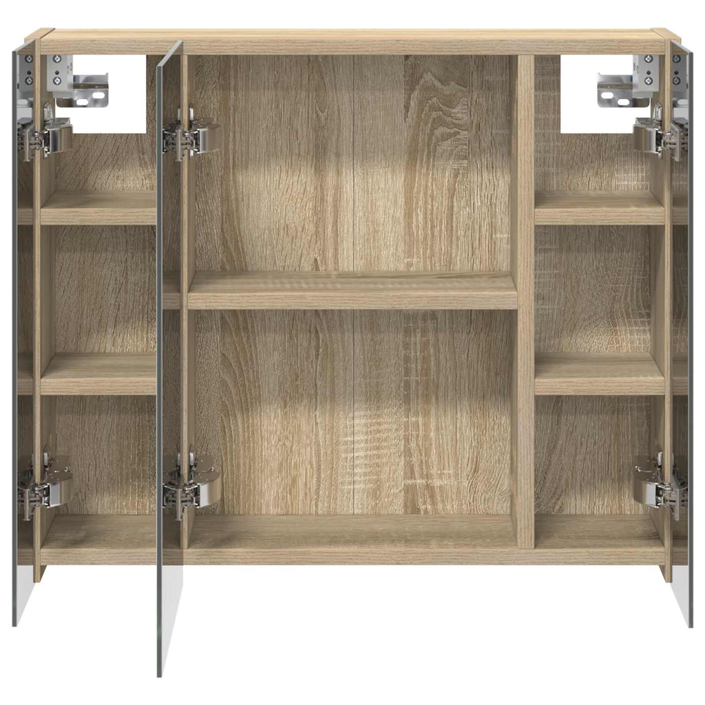 vidaXL Szafka z lustrem do łazienki Dąb Sonoma 60 x 14,5 x 50 cm