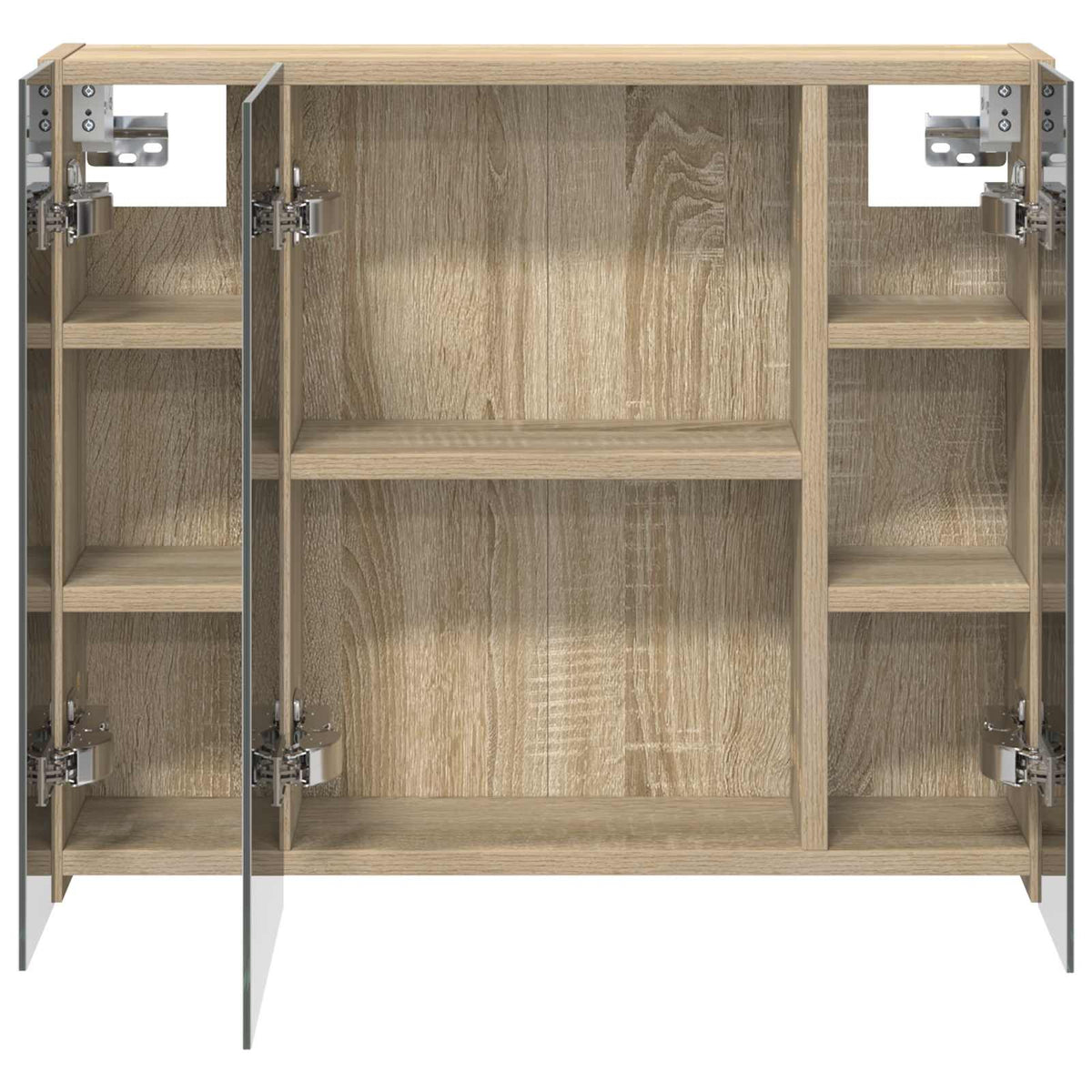 vidaXL Szafka z lustrem do łazienki Dąb Sonoma 60 x 14,5 x 50 cm