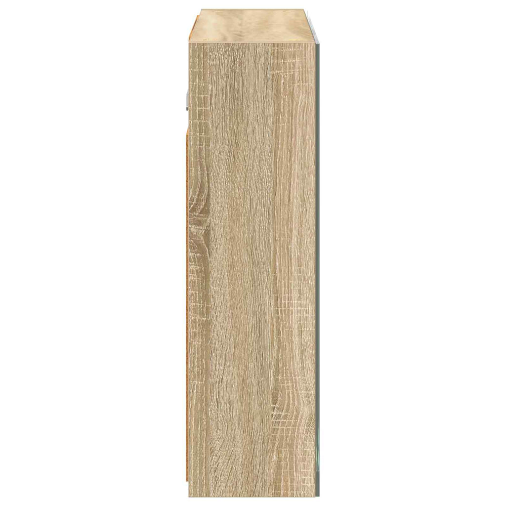 vidaXL Szafka z lustrem do łazienki Dąb Sonoma 60 x 14,5 x 50 cm
